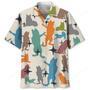 Husky Colorful Hawaiian Shirt