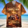 I Am A Simple Man, Like Hot Rods And Believe In Jesus Hawaiian Shirt