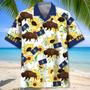 Kansas Proud Sunflower Hawaiian Shirt