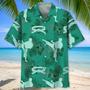 Karate Kelly Green Hawaiian Shirt