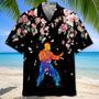 karate watercolors flower hawaiian shirt