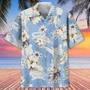 Karate White Flower Hawaiian Shirt