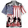 Lacrosse American Flag Hawaiian Shirt