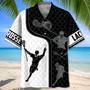 Lacrosse Mesh Pattern Hawaiian Shirt