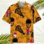 Lacrosse Orange Tropical Hawaiian Shirt