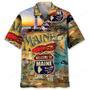 Maine Vintage Art Hawaiian Shirt