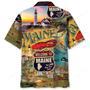 Maine Vintage Art Hawaiian Shirt