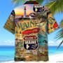 Maine Vintage Art Hawaiian Shirt