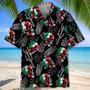 Mexico Flag Skull Hawaiian Shirt