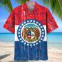 Missouri State Flag Hawaiian Shirt