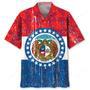 Missouri State Flag Hawaiian Shirt