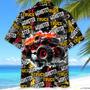 Monster Truck Fire Hawaiian Shirt