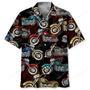 Motorcycle Black Hawaiian Shirt