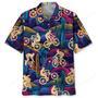 Mountain Bike Desert Neon Hawaiian Shirt