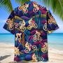 Mountain Bike Desert Neon Hawaiian Shirt