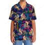 Mountain Bike Desert Neon Hawaiian Shirt