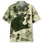 Mountain Bike Helmet Camo Hawaiian Shirt