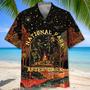 National Park After Dark Bigfoot Alien Bear Hawaiian Shirt