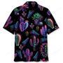 Neon Cactus Black Hawaiian Shirt