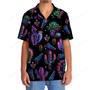 Neon Cactus Black Hawaiian Shirt