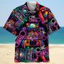 Neon Pinball Arcade Hawaiian Shirt