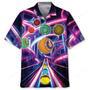 Neon Roller Coaster Lawn Bowl Hawaiian Shirt