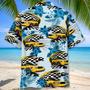 New York Yellow Taxi Car Racing Hawaiian Shirt