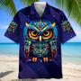 Night Owl Art Hawaiian Shirt