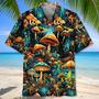 Orange Mushroom Hawaiian Shirt