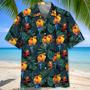 Parrot Dark Green Tropical Hawaiian Shirt