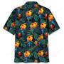 Parrot Dark Green Tropical Hawaiian Shirt