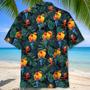 Parrot Dark Green Tropical Hawaiian Shirt