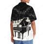 Piano Black & White Hawaiian Shirt