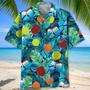 Pickleball Tropical Green Hawaiian Shirt