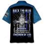 Police Back The Blue Children Of God Hawaiian Shirt