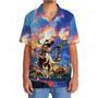 Prehistoric Dinosaur Volcano Hawaiian Shirt