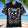 Psycho Black Cat Hawaiian Shirt