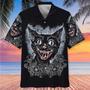 Psycho Black Cat Hawaiian Shirt