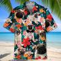 Pug Floral Hawaiian Shirt