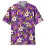 Purple Palm Tree Trumpet Hawaiian Shirt