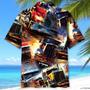 Racing Trucker Art Hawaiian Shirt