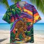 Rainbow Bigfoot Hawaiian Shirt