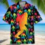 Rainbow Bigfoot Party Hawaiian Shirt