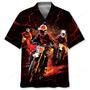 Red Dirt Bike Racing Hawaiian Shirt