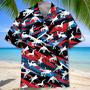 Red Wrestling Hawaiian Shirt