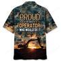 Retired Operator Excavator Hawaiian Shirt