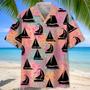 Sailboat Coral Hawaiian Shirt