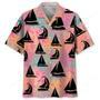 Sailboat Coral Hawaiian Shirt