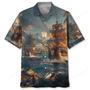 Sailboat Pirate Vintage Hawaiian Shirt