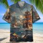 Sailboat Pirate Vintage Hawaiian Shirt